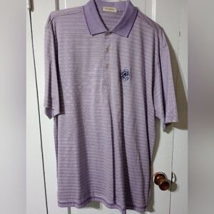 Peter Miller men's golf shirt large purple (Mgs003)